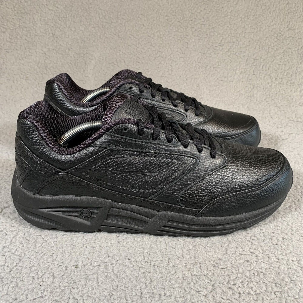 Brooks Womens Addiction Walker Support Walking Black Leather Sneakers Size 9.5 B